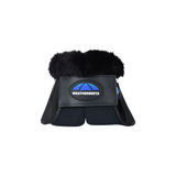 Weatherbeeta Tough-Tec Impact Fleece Trim Bell Boots #colour_black-black