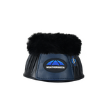 Weatherbeeta Tough-Tec Prime Fleece Trim Rubber Bell Boots #colour_black-navy