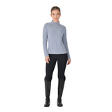 Weatherbeeta Ladies Bamboo Long Sleeve Performance Base Layer #colour_bluestone