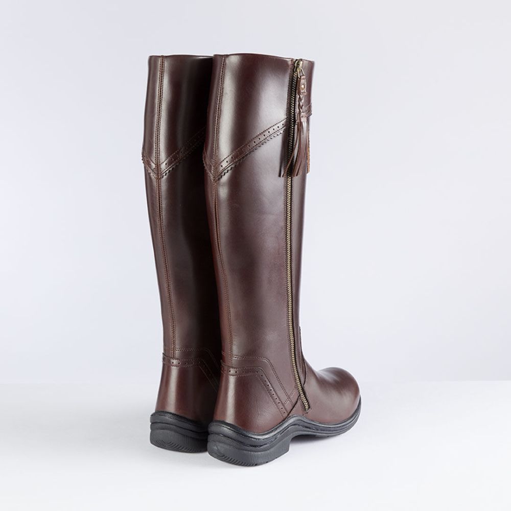 Toggi Rutland Regular Leg Country Boots #colour_mahogany