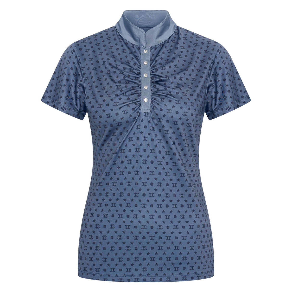 Imperial Riding Children's Roxy AOP Tech Top #colour_blue-navy