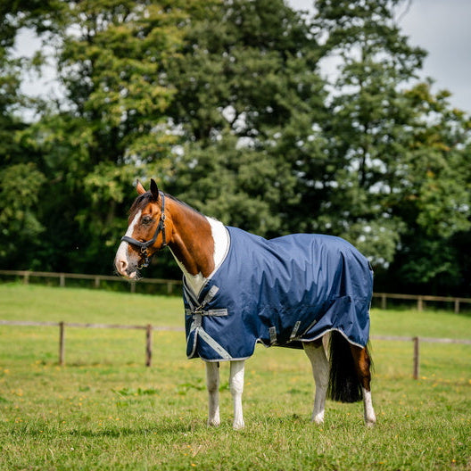 Horseware Ireland Amigo 1200D 50g Turnout Rug #colour_navy-titanium-grey-silver