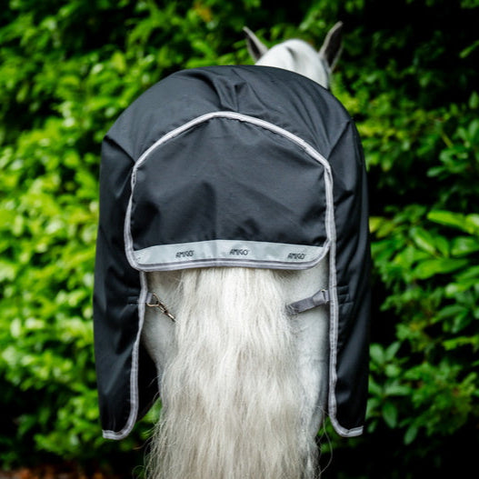 Horseware Ireland Amigo 1200D 50g Turnout Rug #colour_black-titanium-grey-silver