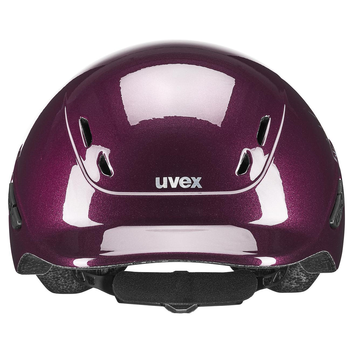 Uvex Kiddox Flower Riding Hat #colour_burgundy-shiny