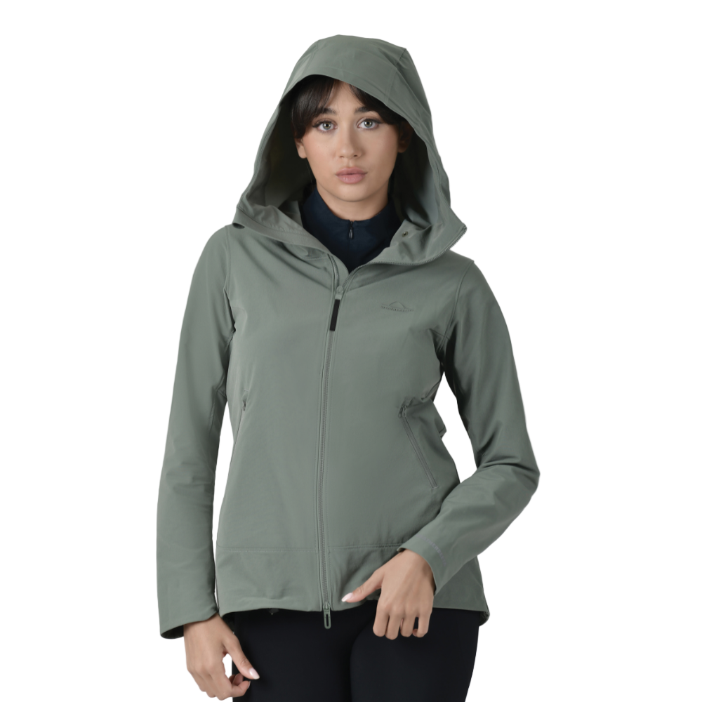 Weatherbeeta Ladies Abrasion Proof Stretch Riding Jacket #colour_olive-leaf