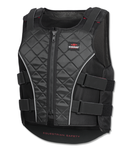 SWING Adult Swing Body Protector P19 With Zip #colour_black-grey