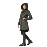 Weatherbeeta Ladies All Purpose Waterproof Longline Equestrian Jacket #colour_midnight-green