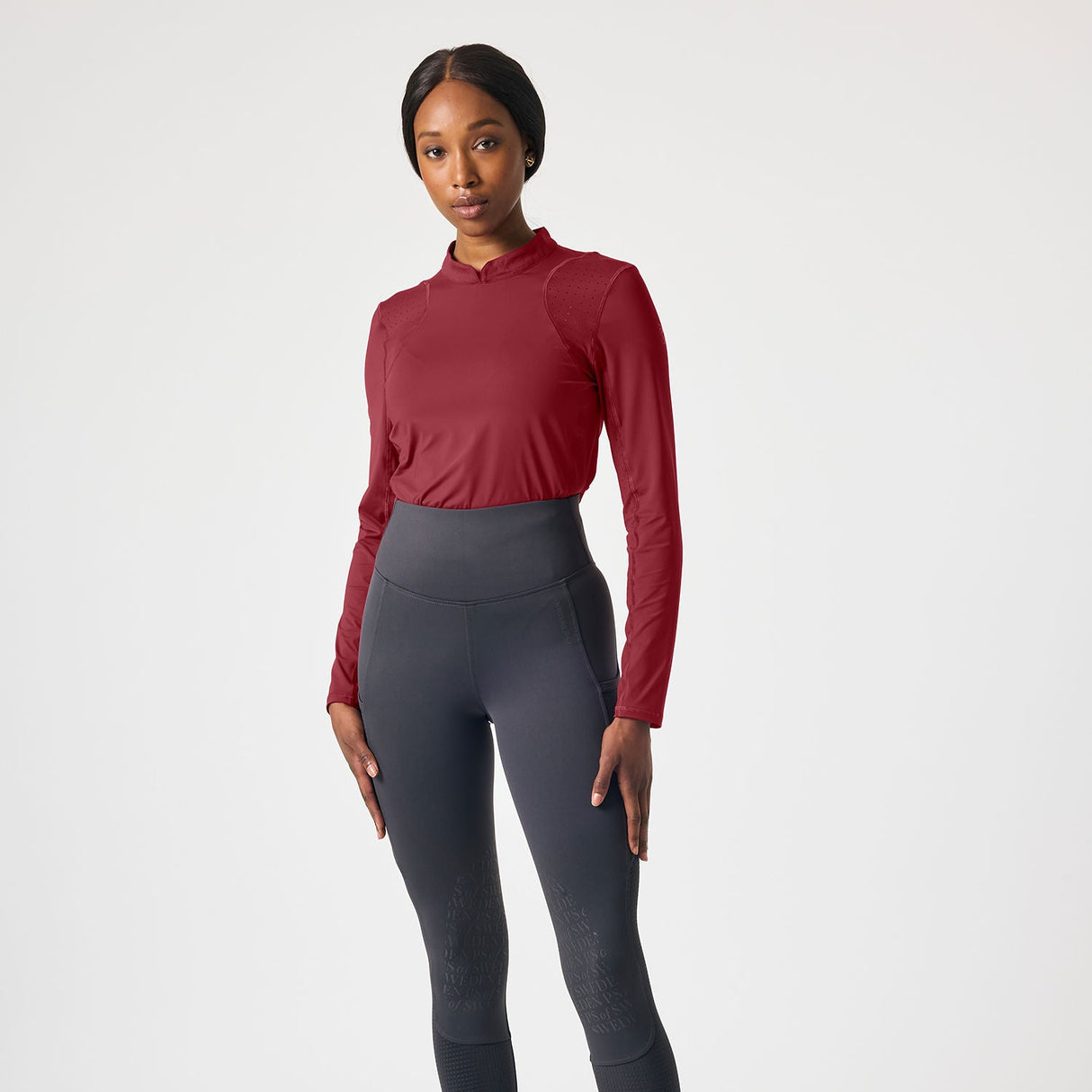 PS of Sweden Claire Ladies Long Sleeved Airflow Top #colour_midnight-fuchsia