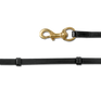 Waldhausen Icelandic Reins With Snap Hooks #colour_black-brass