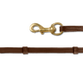Waldhausen Icelandic Reins With Snap Hooks #colour_brown-brass