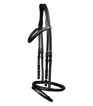 Waldhausen Icelandic Ice Stone Bridle #colour_black-silver