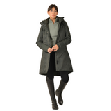 Weatherbeeta Ladies All Purpose Waterproof Longline Equestrian Jacket #colour_midnight-green