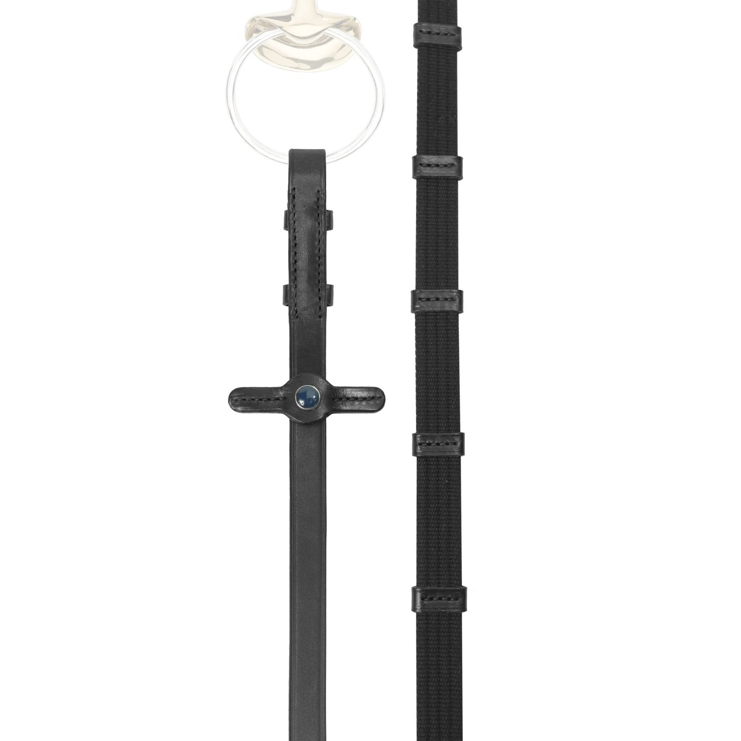 Stubben Narrow Web Reins with 9 Leather stops and hooks