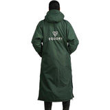 EQUIDRY Women's Thick Fleece Evolution Fixed Hood #colour_black-forest-green-cream
