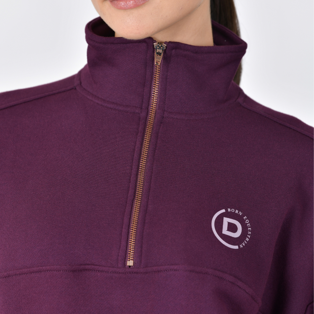 Dublin Ladies 1/4 Zip Fleece Pullover #colour_purple-violet