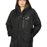 EQUIDRY Women's Thick Fleece Evolution Fixed Hood #colour_black-olive