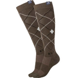 E.L.T Argyle Riding Socks #colour_green-brown