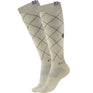 E.L.T Argyle Riding Socks #colour_beige-grey