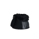 Weatherbeeta Tough-Tec Prime Fleece Trim Rubber Bell Boots #colour_black-black