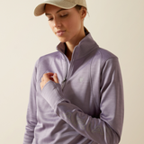 Ariat Women's Team EQ 1/2 Zip Pullover #colour_purple-ash