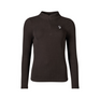 HKM Ladies Longsleeve Shirt -Arezzo Soft- #colour_dark-brown