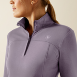 Ariat Women's Lowell 3.0 1/4 Zip Baselayer #colour_purple-ash