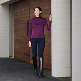 Dublin Ladies Breathable Long Sleeve Riding Top #colour_purple-violet