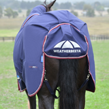 Weatherbeeta Comfitec Essential 50G Detach-A-Neck Turnout #colour_navy-burgundy