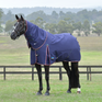 Weatherbeeta Comfitec Essential 50G Detach-A-Neck Turnout #colour_navy-burgundy