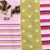Toggi Spaniel Socks 3 Pack #colour_pink-green