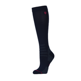 Weatherbeeta Adults Compression Knee Length Riding Sock #colour_navy-bright-pink