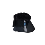 Weatherbeeta Tough-Tec Impact Fleece Trim Bell Boots #colour_black-black