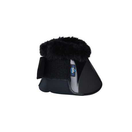 Weatherbeeta Tough-Tec Impact Fleece Trim Bell Boots #colour_black-black