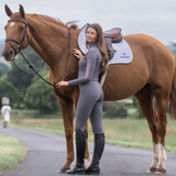 EQUIDRY Women's Water Repellent Leggings #colour_grey-pink