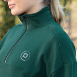 Dublin Ladies 1/4 Zip Fleece Pullover #colour_dark-emerald-green