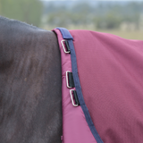 Weatherbeeta Comfitec Essential 50G Detach-A-Neck Turnout #colour_burgundy-navy