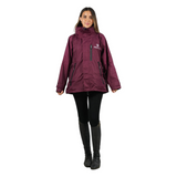 EQUIDRY Women's Thin Fleece Shortie #colour_plum