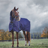 Weatherbeeta Comfitec Prelim 220G Combo Turnout #colour-navy-embossed-plaid