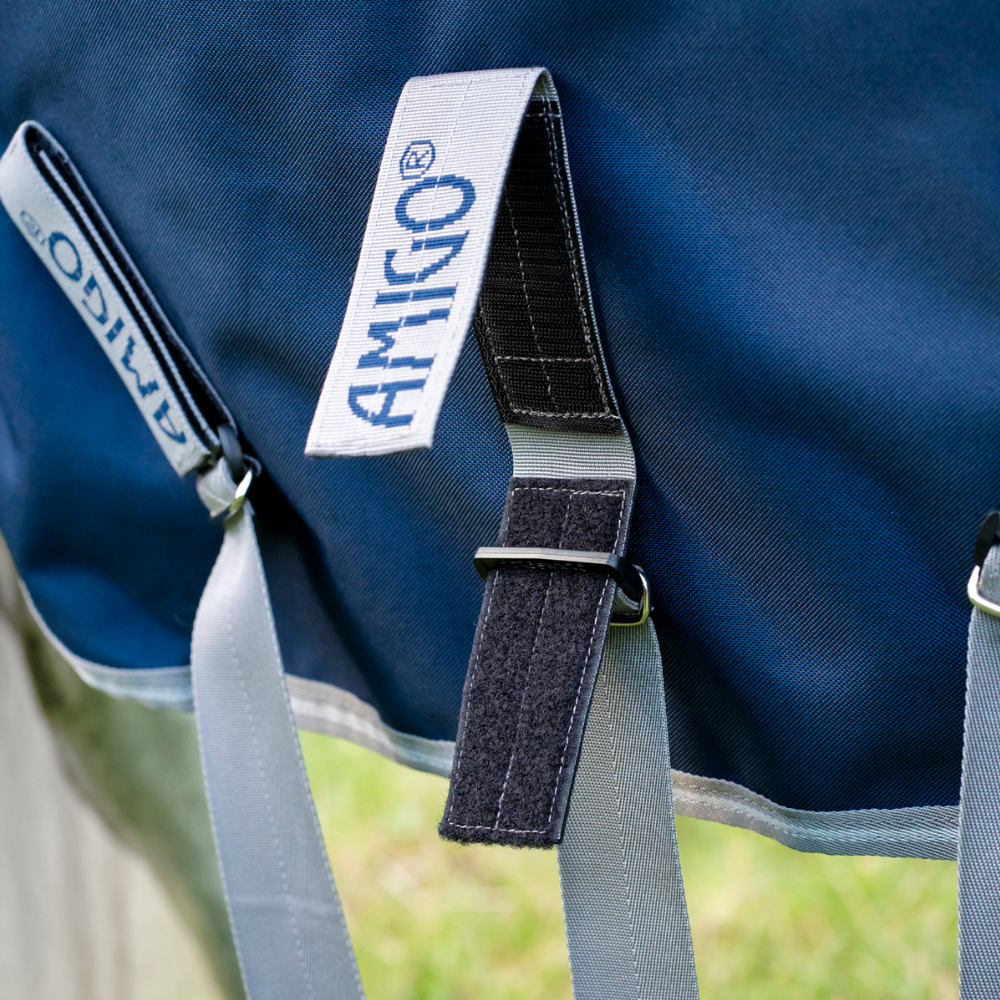 Horseware Ireland Amigo 1200D FieldSafe Plus 0g Turnout Rug #colour_navy-titanium-grey-silver
