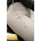 HKM Women's Knee Patch Breeches -Ari Mid Rise- #colour_beige