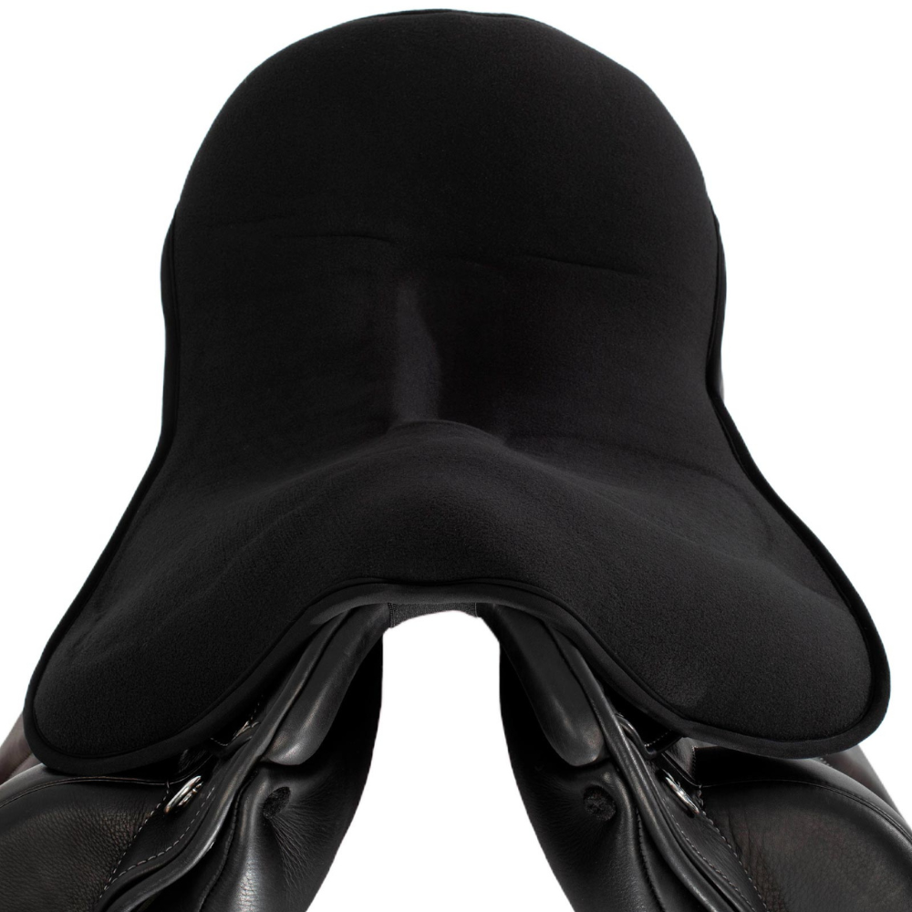 Acavallo Ortho-Pubis Seat Saver Dressage Classic Gel-In Dri-Lex 20mm #colour_black