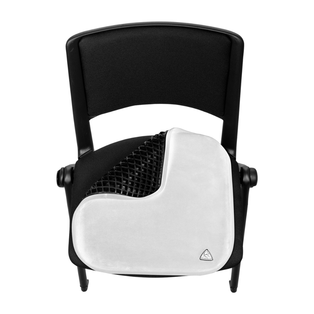 Acavallo Chair Seat Saver Classic Gel Suede #colour_white