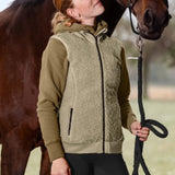 E.L.T Rotterdam Fleece Vest #colour_beige-grey