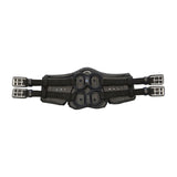 Stubben Equi-Soft® Short Saddle Girth with Cover - Black #colour_vachette-leather-ebony