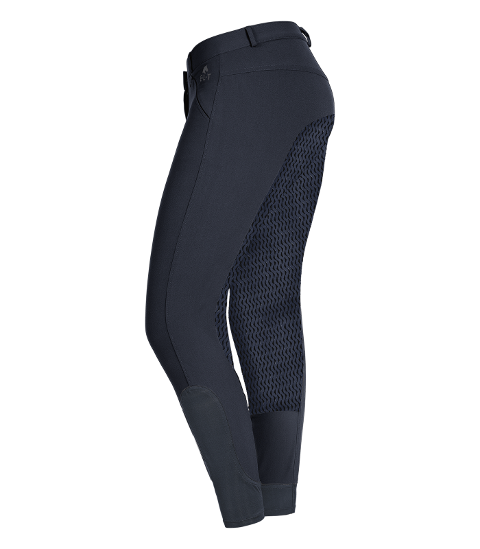 E.L.T Ladies Dahlia Silicone Riding Breeches #colour_night-blue