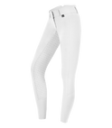 E.L.T Micro Ladies Sport Silicone High Waist Riding Breeches #colour_white