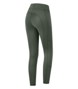 E.L.T Ella Children's Riding Thermal Leggings #colour_dark-olive