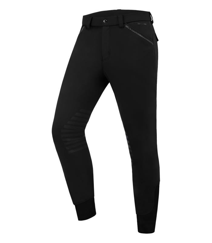 E.L.T Men's Mailo Knee Silicone Breeches #colour_black