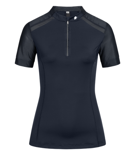 E.L.T Nancy Ladies Functional-Zip-Shirt #colour_deep-blue