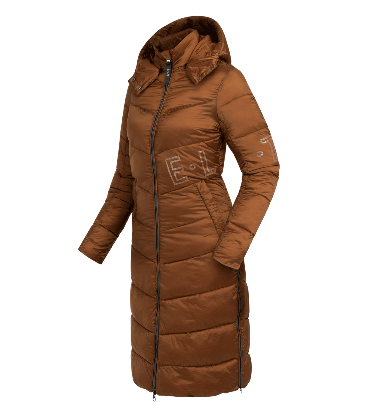 E.L.T Oslo Ladies Light Weight Coat #colour_cinnamon